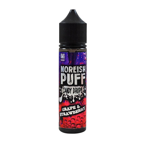Moreish Puff Candy Drops Grape Strawberry 0mg 50ml Shortfill E-liquid