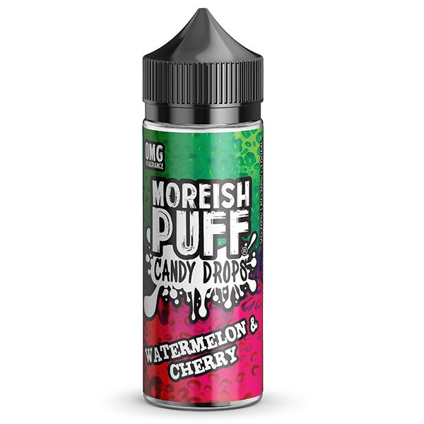 Moreish Puff Candy Drops Watermelon & Cherry 0mg 100ml Shortfill E-liquid