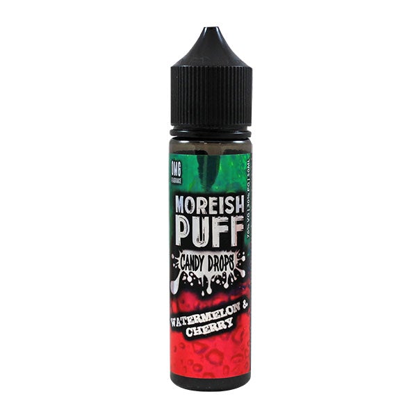 Moreish Puff Candy Drops Watermelon Cherry 0mg 50ml Shortfill E-liquid