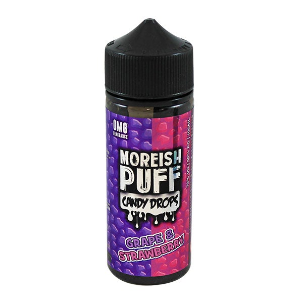 Moreish Puff Candy Drops Grape & Strawberry 0mg 100ml Shortfill E-liquid