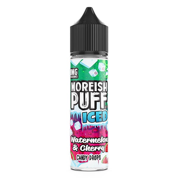 Moreish Puff Iced - Watermelon & Cherry Candy Drops 0mg 50ml Shortfill E-liquid