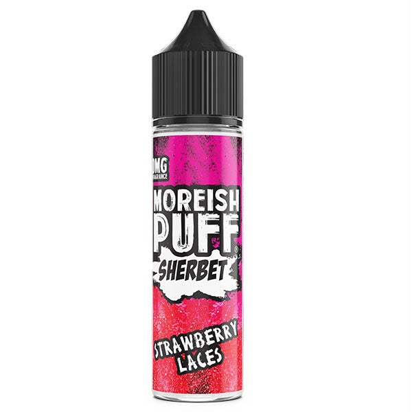 Moreish Puff Sherbet Strawberry Laces 0mg 50ml Shortfill E-liquid
