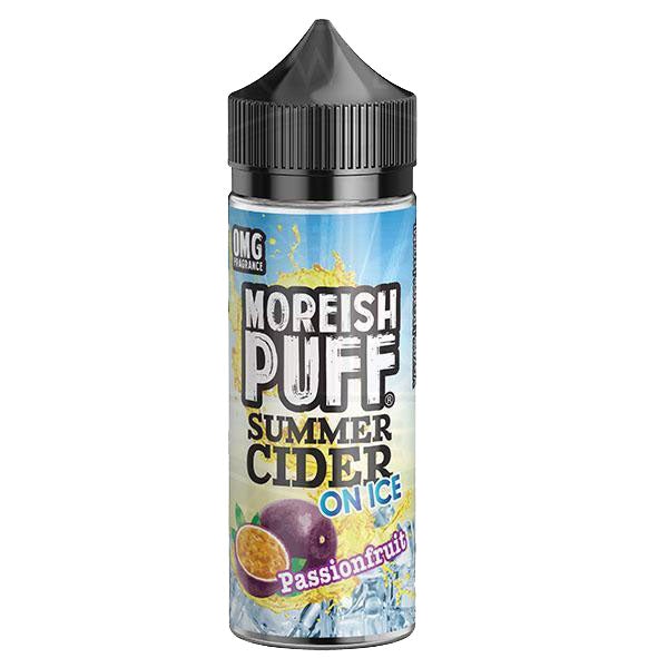 Moreish Puff Summer Cider On Ice Passion Fruit 100ml 0mg shortfill e-liquid
