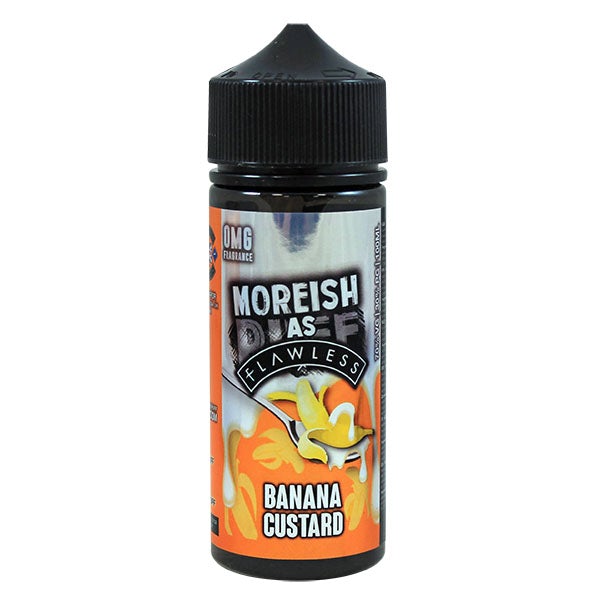 Moreish As Flawless Custards Banana 100ml 0mg shortfill e-liquid
