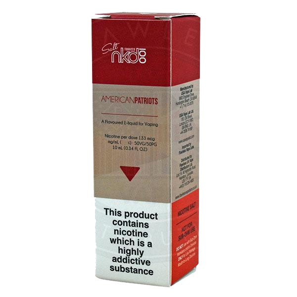Naked Nic Salt American Patriot 10ml E-liquid