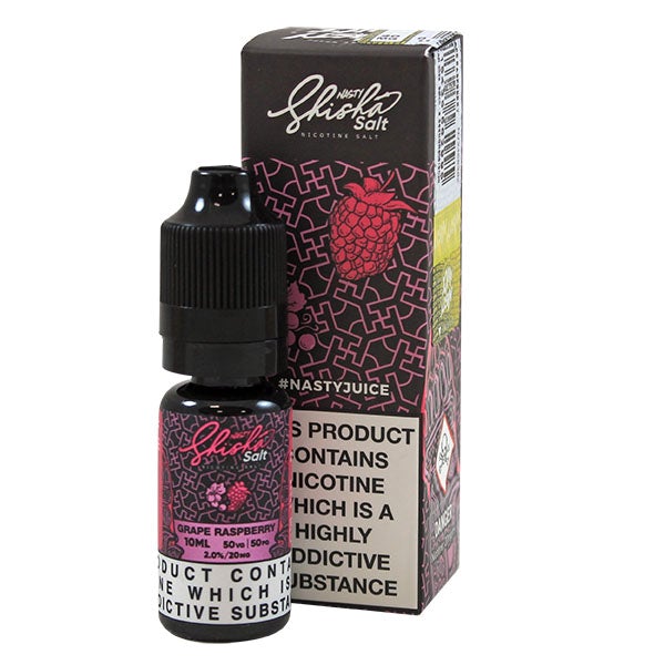 Nasty Juice Nasty Salt Shisha Grape Raspberry 20mg 10ml e-liquid