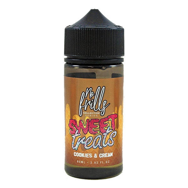 No Frills Sweet Treats Cookies & Cream 0mg 80ml Shortfill