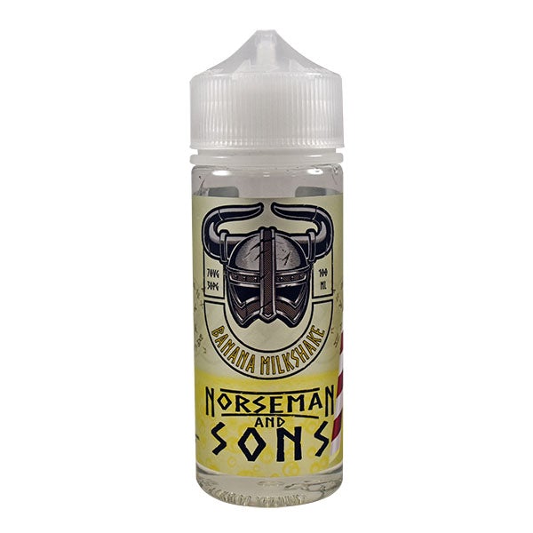 Norseman and Sons - Banana Milkshake 0mg 100ml Shortfill