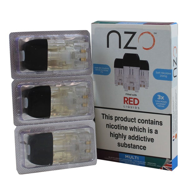 NZO Pod (filled with Red Liquids) Blackcurrant Lemonade 20mg 1.7ml 3pcs