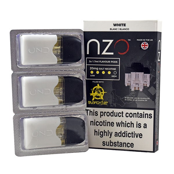 NZO Pod (filled with Anarchist) White 1.7ml 3pcs