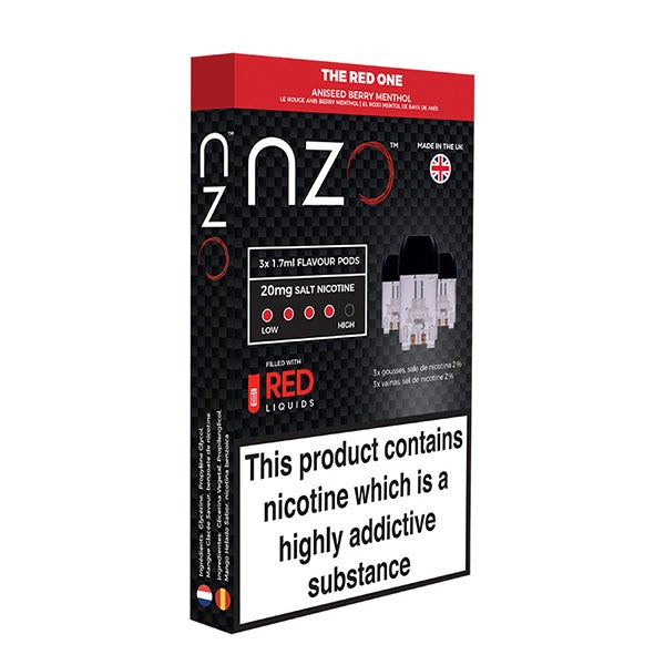 NZO Pod (filled with Red Liquids) The Red One 20mg 1.7ml 3pcs