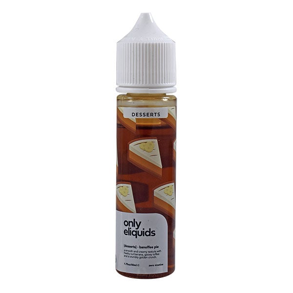 Only E-Liquids Desserts - Banoffee Pie 0mg 50ml Shortfill