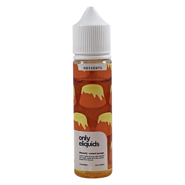 Only E-Liquids Desserts - Custard Sponge 0mg 50ml Shortfill
