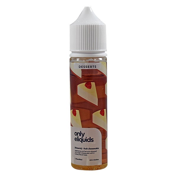 Only E-Liquids Desserts - Fruit Cheesecake 0mg 50ml Shortfill