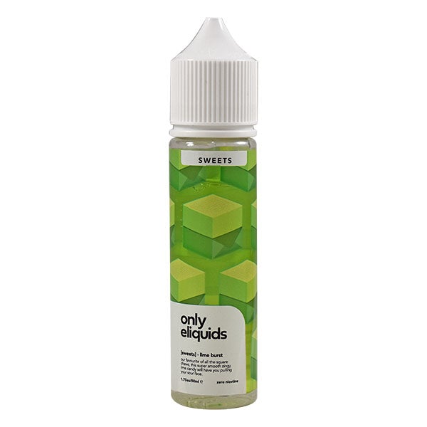 Only E-Liquids Sweets - Lime Burst 0mg 50ml Shortfill