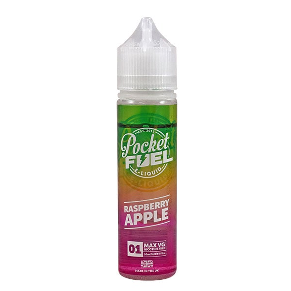 Pocket Fuel Raspberry Apple 01 0mg 50ml Shortfill