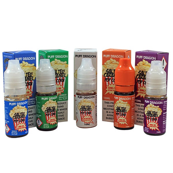 Puff Dragon Salted Caramel Popcorn E liquid 10ml