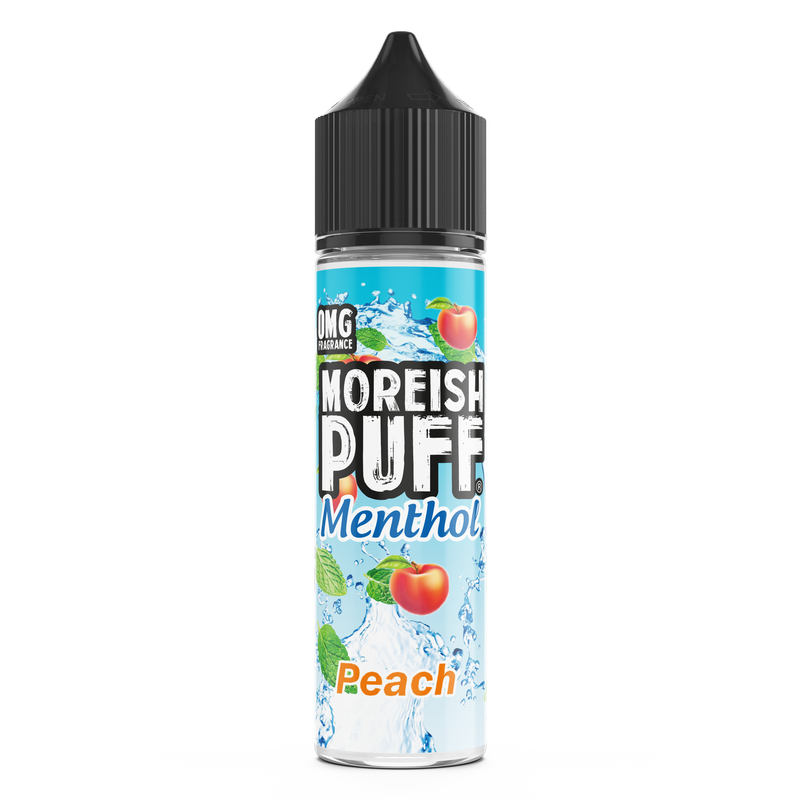 Moreish Puff Menthol Peach 0mg 50ml Shortfill E-liquid