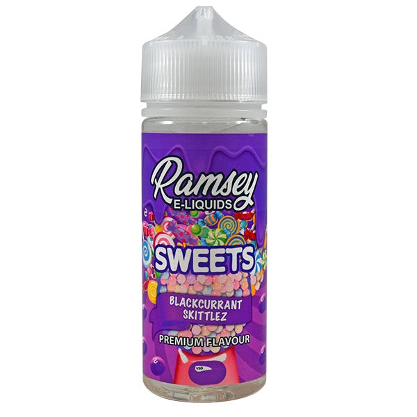 Ramsey Sweets - Blackcurrant Skittlez 0mg 100ml Shortfill