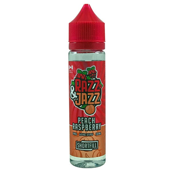 Razz & Jazz Peach Raspberry 0mg 50ml Shortfill