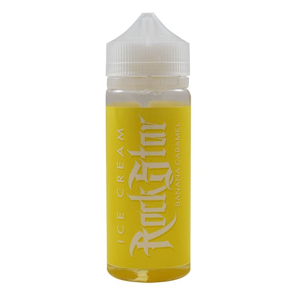 Rockstar Vape Ice Cream Banana and Caramel 0mg 100ml shortfill