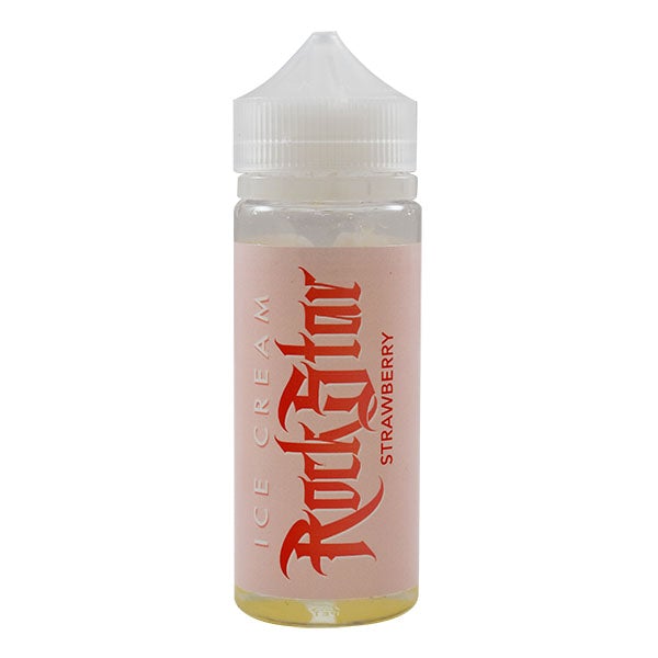 Rockstar Vape Ice Cream Strawberry 0mg 100ml shortfill