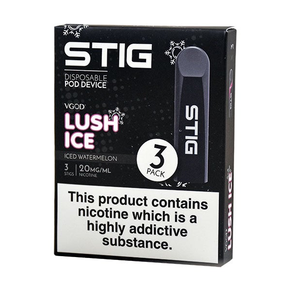 Stig Disposable Pod Device - Lush Ice (Iced Watermelon) 1.2ml 3 pack