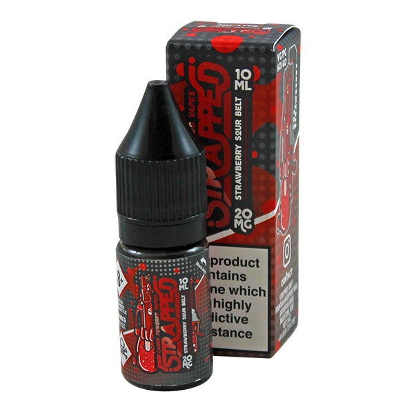 Strapped Candy Powered Nic Salt - Strawberry Sour Belt 20mg 10ml E-liquid