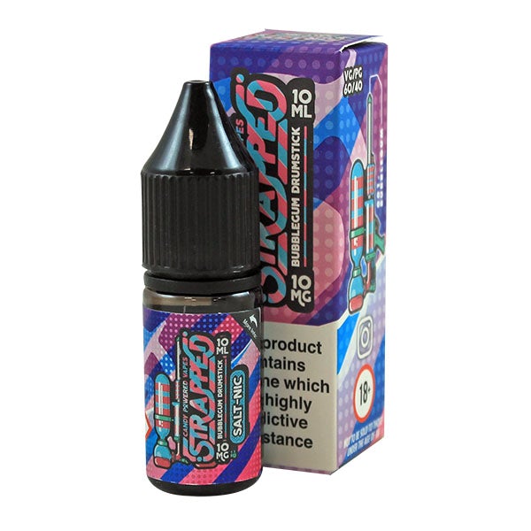 Strapped Candy Powered Nic Salt - Bubblegum Drumstick 10mg 10ml E-liquid