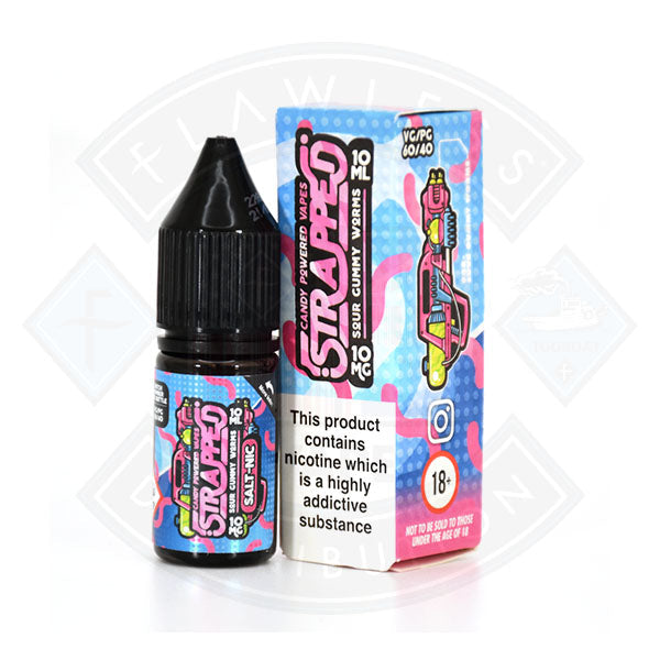 Strapped Candy Powered Nic Salt - Sour Gummy Worms 10ml