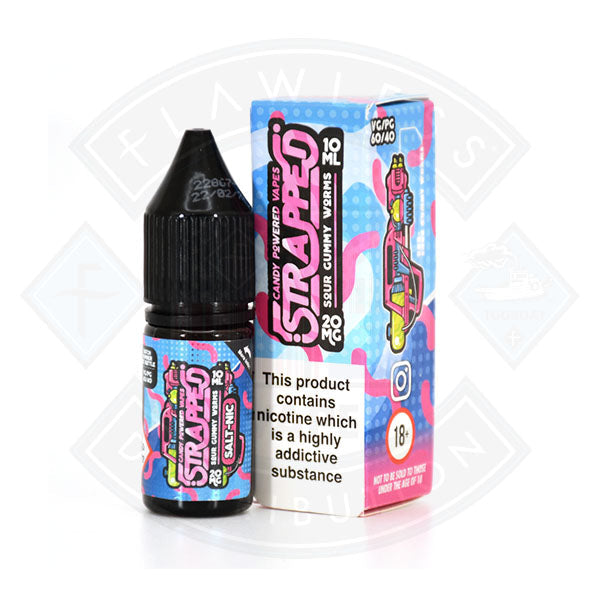 Strapped Candy Powered Nic Salt - Sour Gummy Worms 10ml