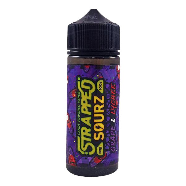 Strapped Sourz- Grape & Lychee 0mg 100ml Shortfill