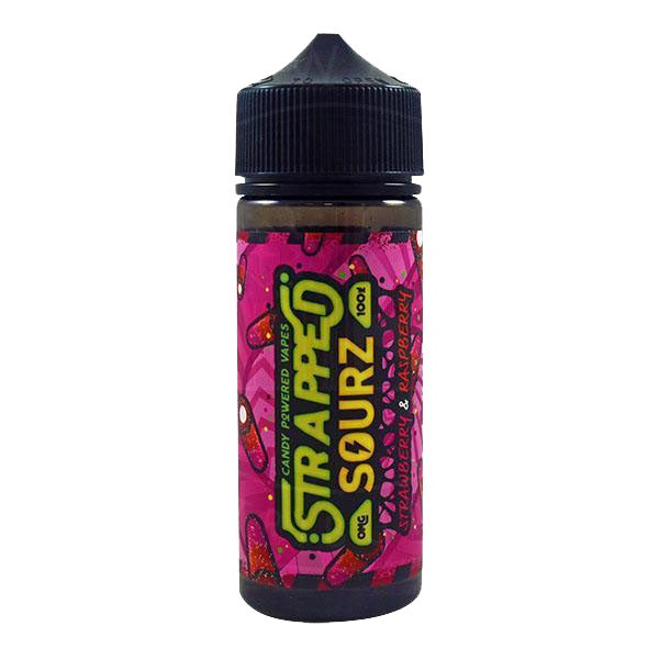 Strapped Sourz-Strawberry & Raspberry 0mg 100ml Shortfill