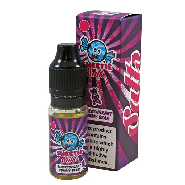 Slushie Sweetie Salts Blackcurrant Gummy Bear 10mg 10ml E-Liquid