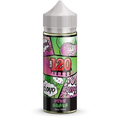 Team 120 Pink Guava 100ml 0mg shortfill E liquid