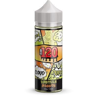 Team 120 Vanilla Muffin 100ml 0mg Shortfill E liquid