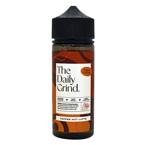 The Daily Grind Toffee Nut Latte (New Look) 0mg 100ml Shortfill