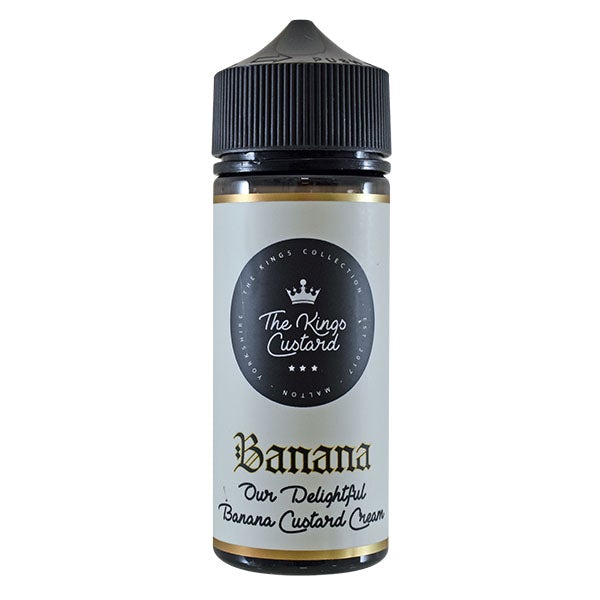 The Kings Custard - Banana 0mg 100ml Shortfill