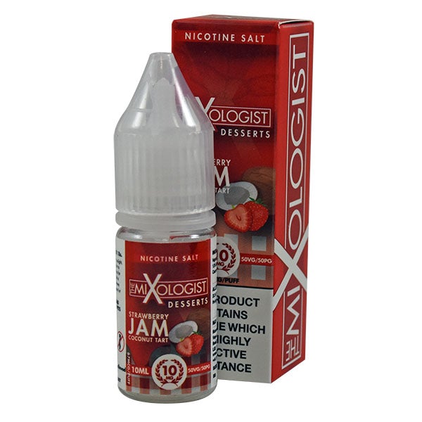 The Mixologist Desserts - Strawberry Jam Coconut Tart 50/50 Nic Salt 10ml