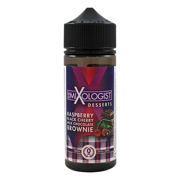 The Mixologist Desserts - Raspberry Black Cherry Milk Chocolate Brownie 0mg 100ml Shortfill