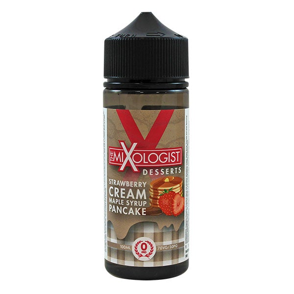 The Mixologist Desserts -Strawberry Cream Maple Syrup Pancake 0mg 100ml Shortfill