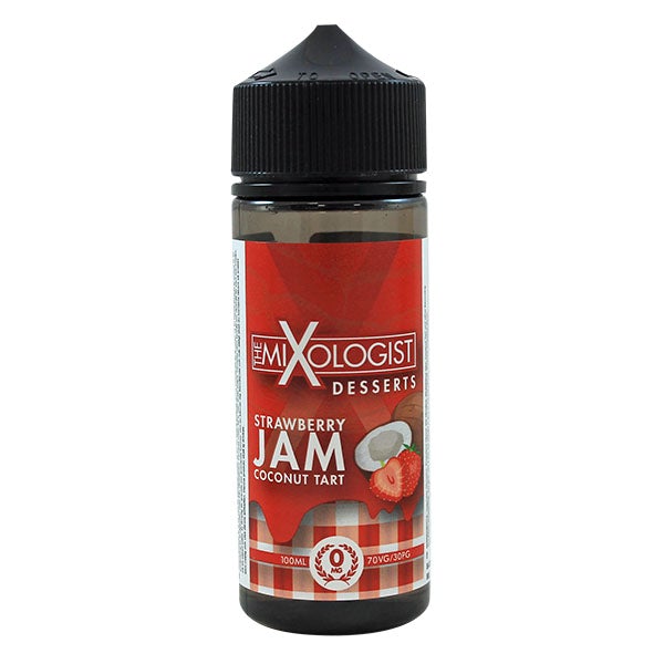 The Mixologist Desserts - Strawberry Jam Coconut Tart 0mg 100ml Shortfill