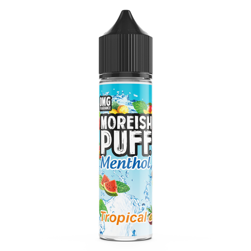 Moreish Puff Menthol Tropical 0mg 50ml Shortfill E-liquid