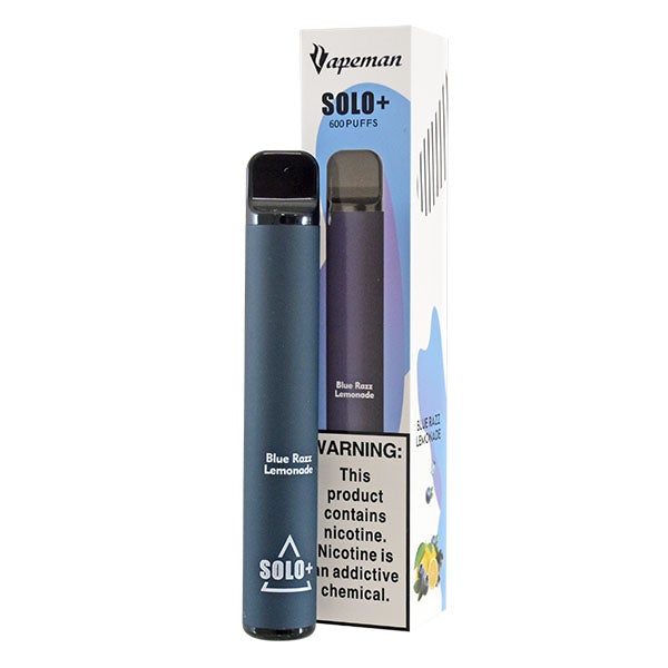 Vapeman Solo+ Disposable Blue Razz 2% Nicotine 2ml