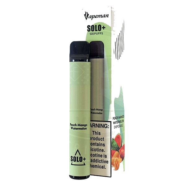 Vapeman Solo+ Disposable Peach Mango Watermelon 2% Nicotine 2ml