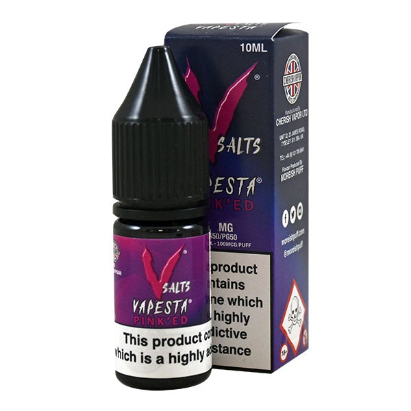 Moreish Puff Vapesta Nic Salt Pink'ed 10ml