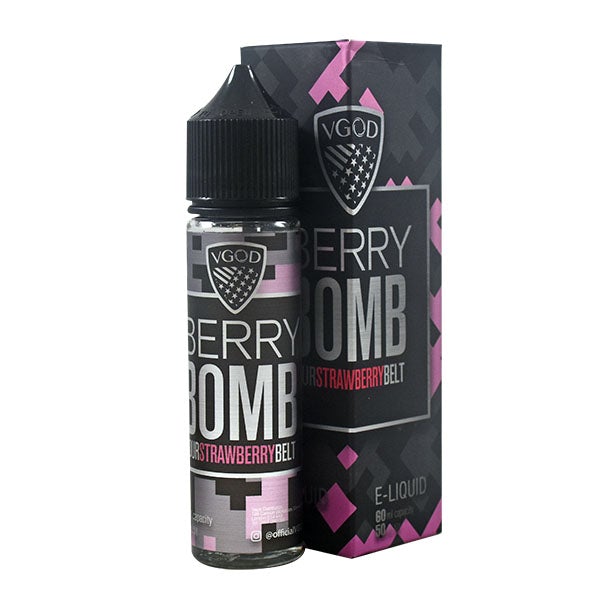 VGOD Bomb - Sour Strawberry Belt 0mg 50ml Shortfill