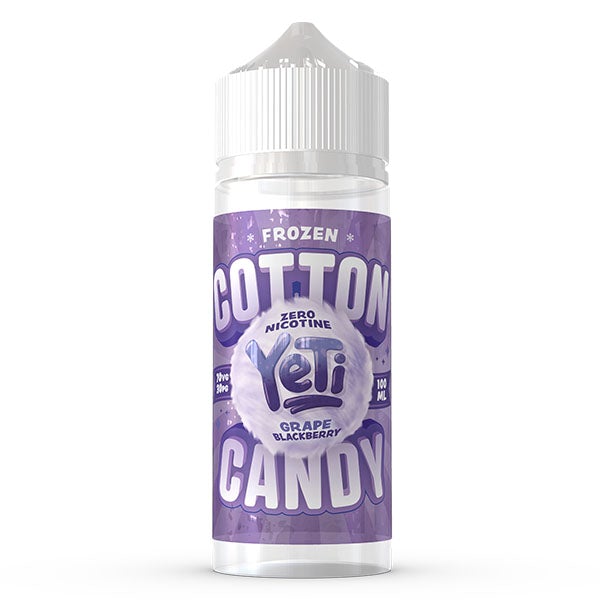 Yeti Cotton Candy Frozen Grape Blackberry 0mg 100ml Shortfill