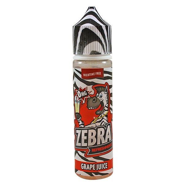 Zebra Refreshmentz - Grape Juice 0mg 50ml Shortfill