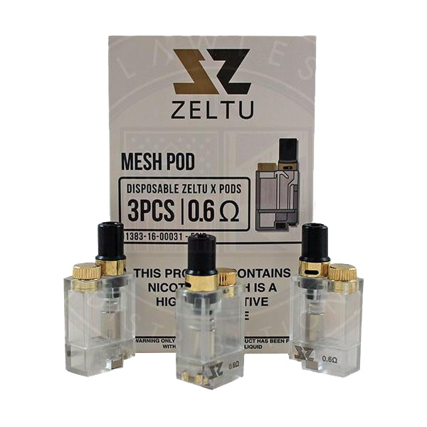 Zeltu X Pods Mesh 0.6 Ohms 3 pack